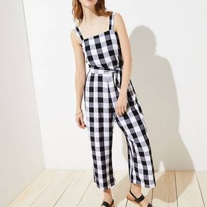 🎀NWT🎀 LOFT Gingham Check Jumpsuit
